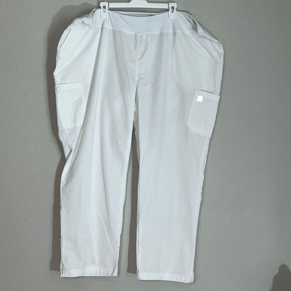 Butter-soft Stretch Scrubs white 3x